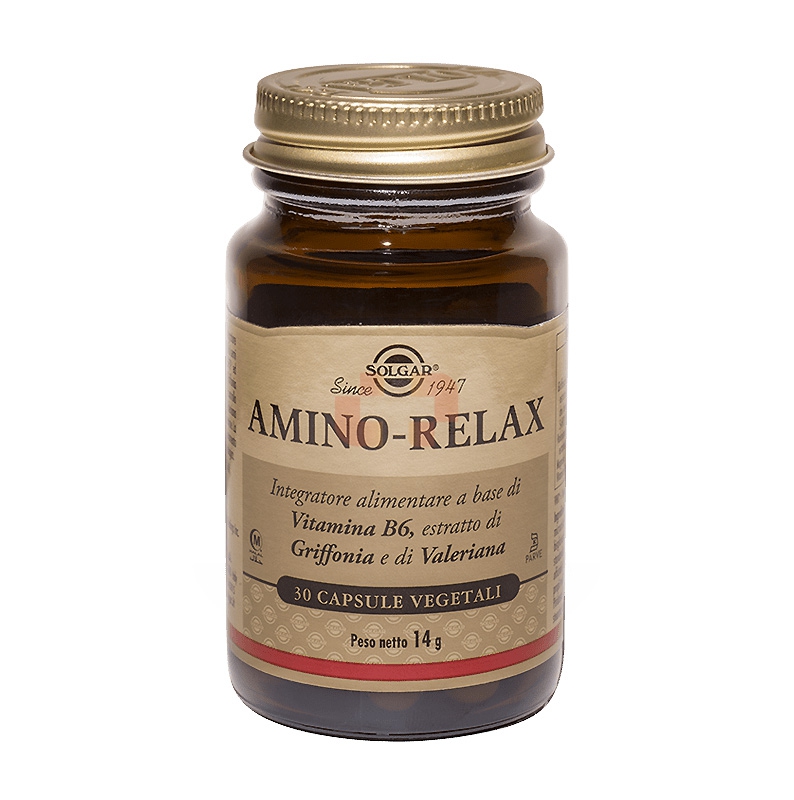 Solgar Linea Sonno e Serenit Amino-Relax Integratore Alimentare 30 Capsule